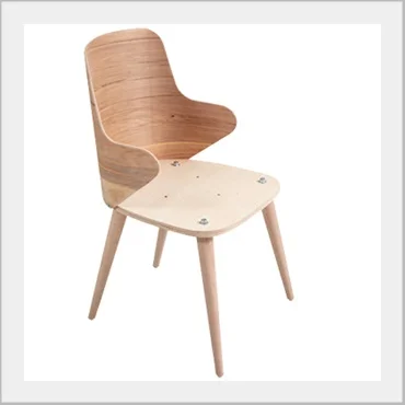 Ready to upholster molded plywood
