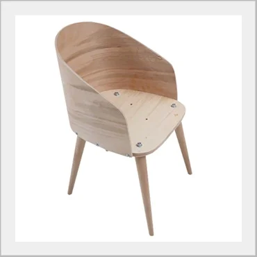 Ready to upholster molded plywood