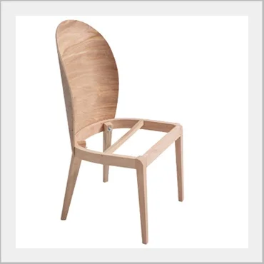 Ready to upholster molded plywood