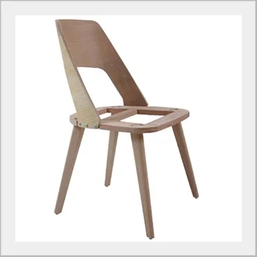 Ready to upholster molded plywood