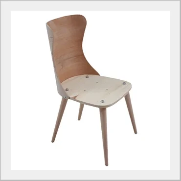 Ready to upholster molded plywood