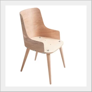 Ready to upholster molded plywood